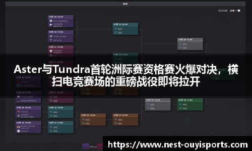 Aster与Tundra首轮洲际赛资格赛火爆对决，横扫电竞赛场的重磅战役即将拉开